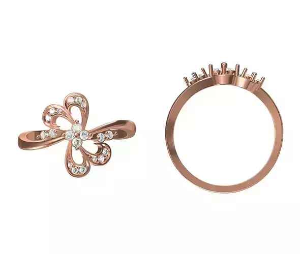 Wedding Engagement Women Ring STL JCD Details