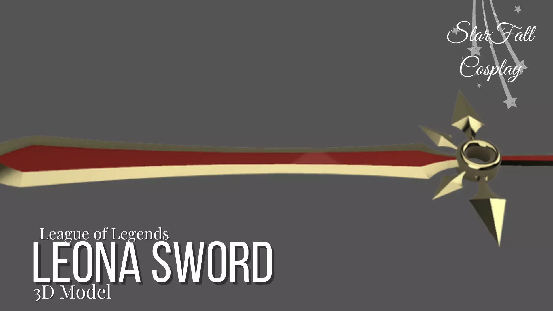 Leona Sword League of Legends 3D print model_0