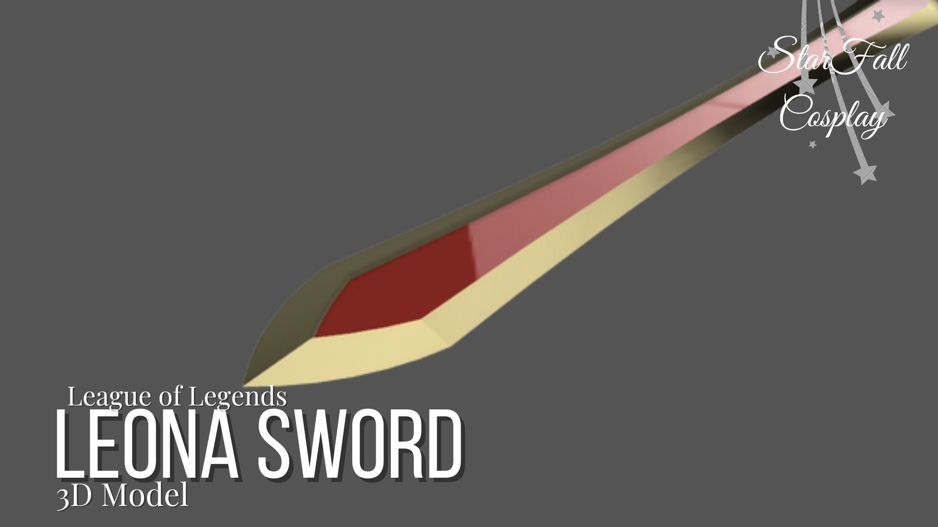 Leona Sword League of Legends 3D print model_1