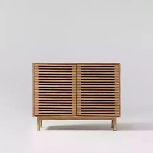 Moss Unit 3 White Oak Cabinet