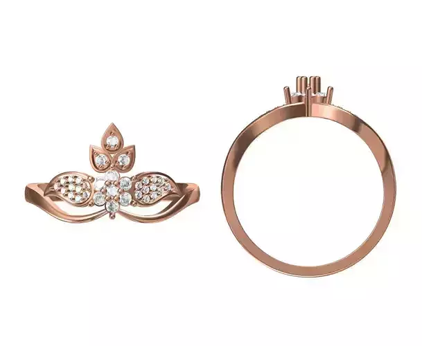 Wedding Engagement Women Ring STL JCD Details