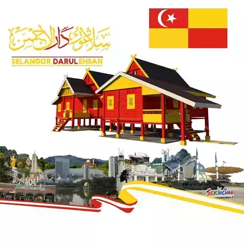 RUMAH TRADISIONAL MELAYU SELANGOR DARUL EHSAN Free 3D print model
