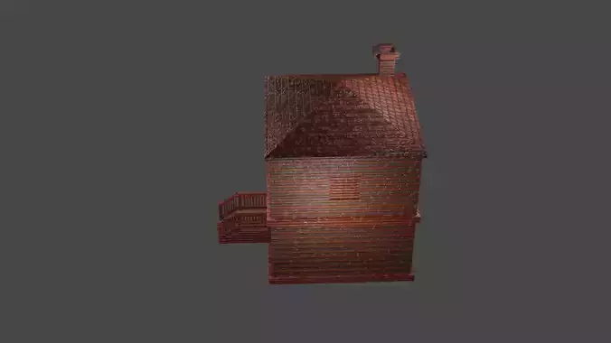 TRADITIONAL LOW POLY HOUSE