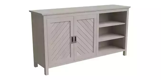 Light Wood 3 Drawers Table