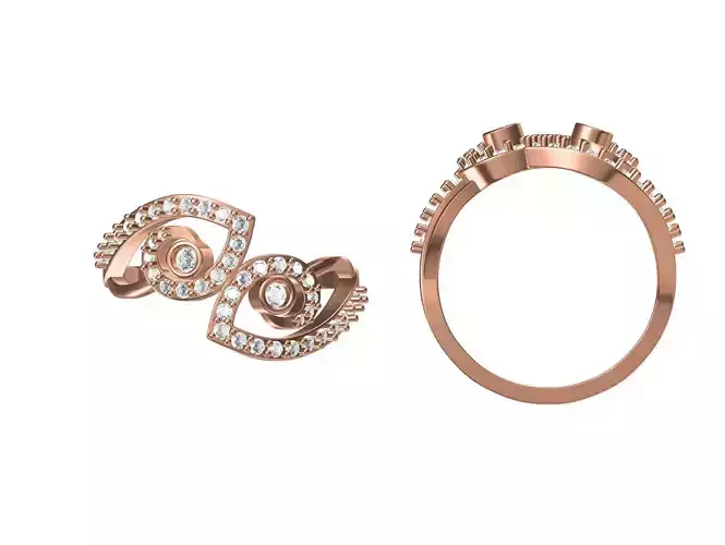 Wedding Engagement Women Ring STL JCD Details