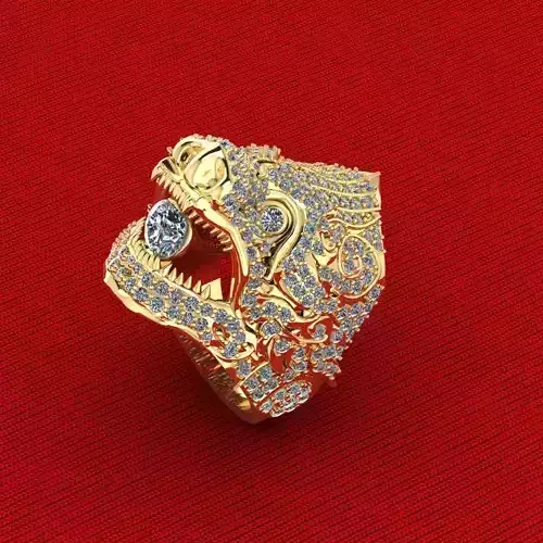 Hanuman Diamond Ring  3D print model