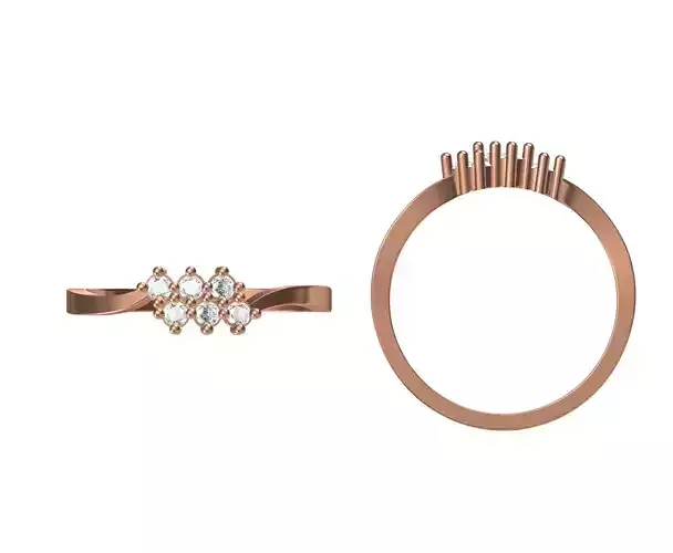 Wedding Engagement Women Ring STL JCD Details