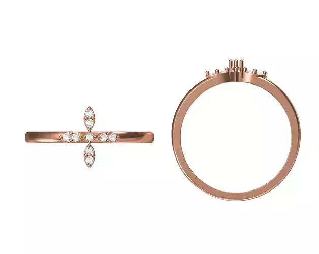 Wedding Engagement Women Ring STL JCD Details