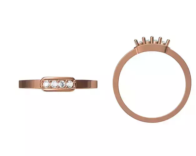 Wedding Engagement Women Ring STL JCD Details