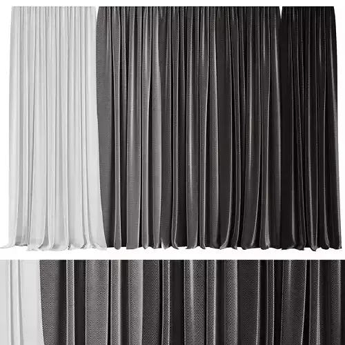 Curtain Set M9 3D model