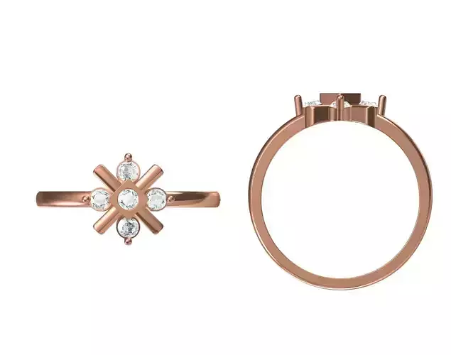 Wedding Engagement Women Ring STL JCD Details