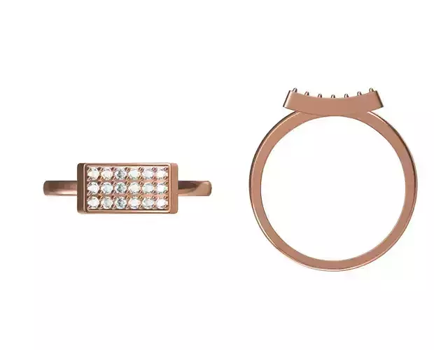 Wedding Engagement Women Ring STL JCD Details