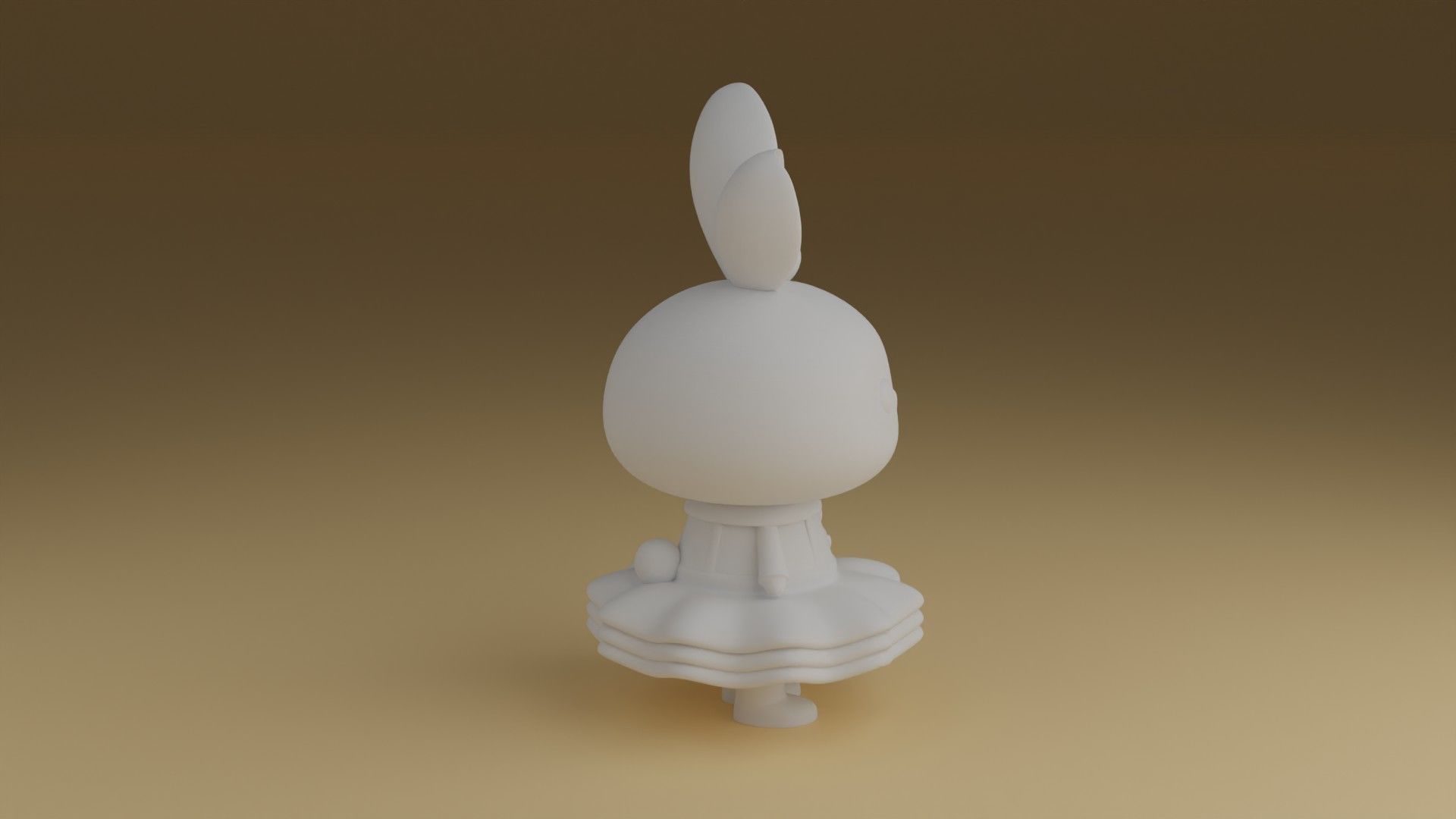 bunny 3D print model_3
