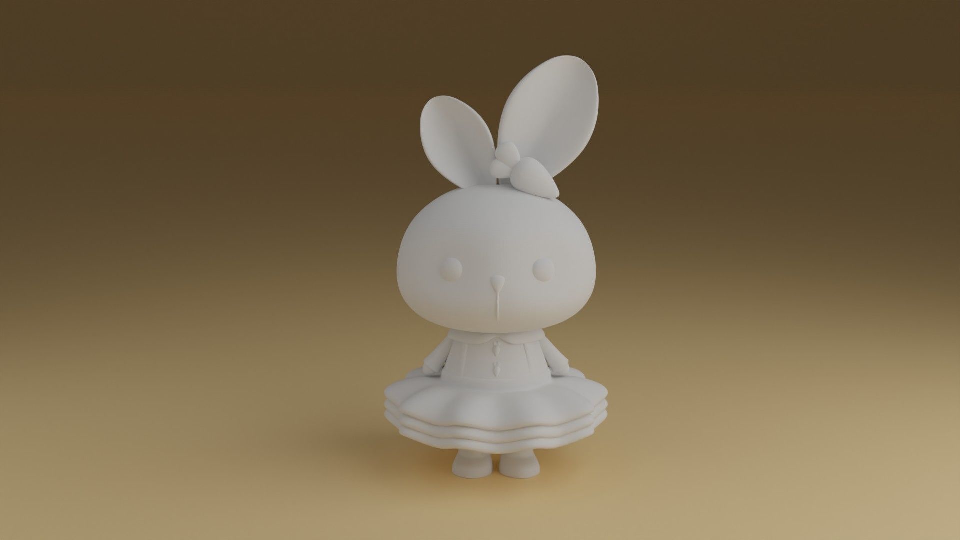 bunny 3D print model_1