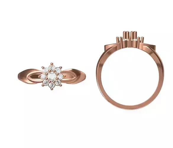 Wedding Engagement Women Ring STL JCD Details