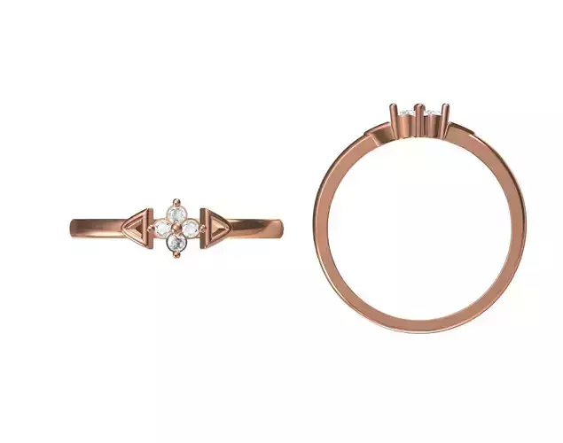 Wedding Engagement Women Ring STL JCD Details