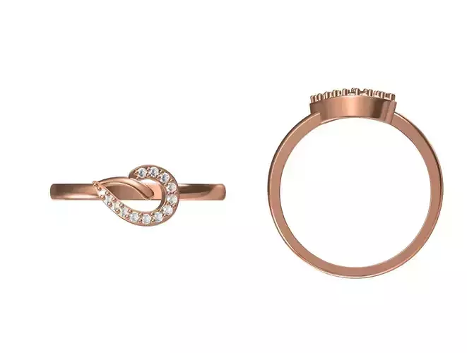 Wedding Engagement Women Ring STL JCD Details