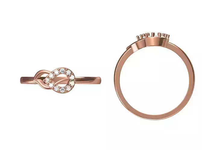 Wedding Engagement Women Ring STL JCD Details