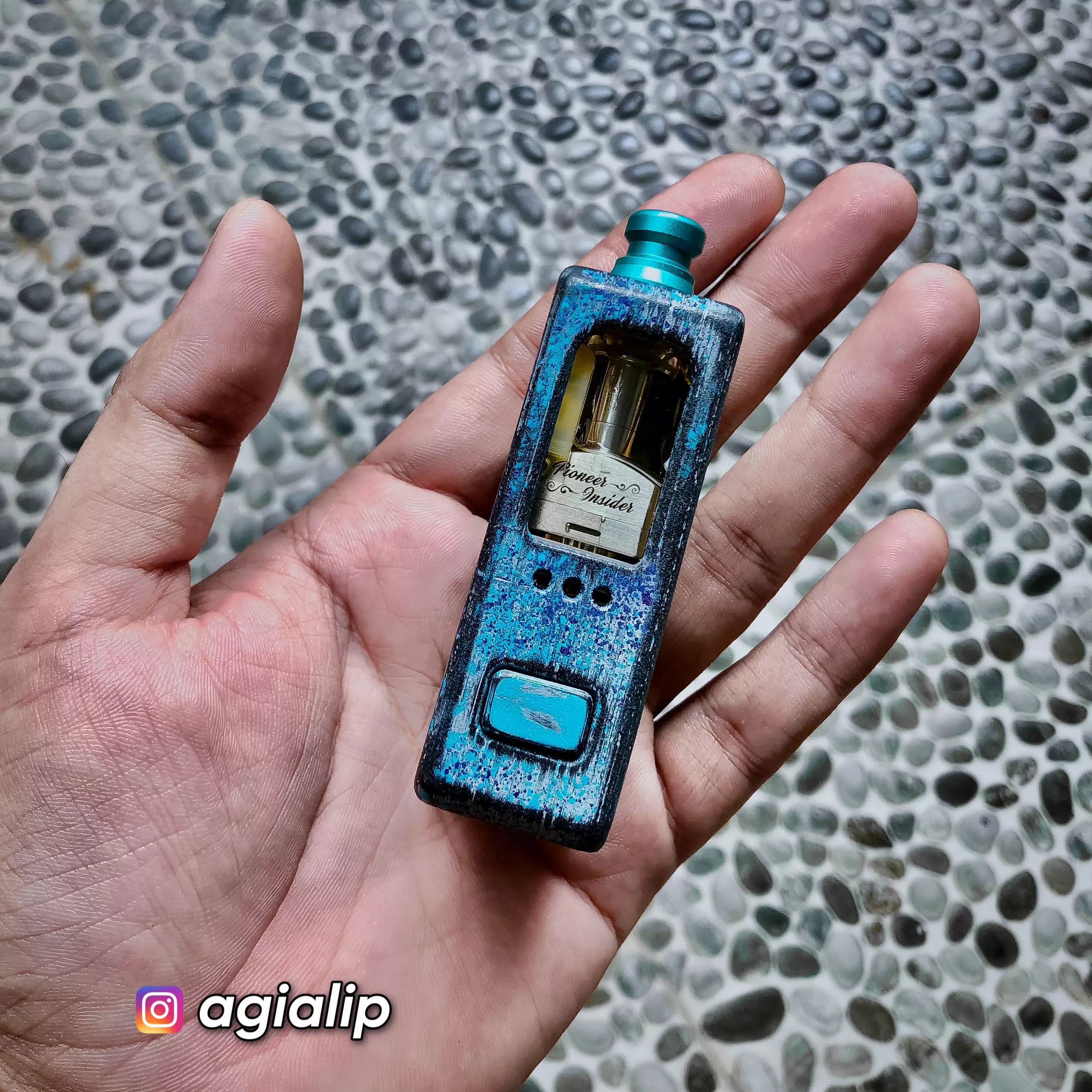 Boro Mechanical Mod square 18650 battery custom connector 3D print model_0