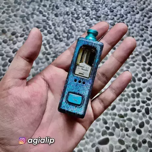 Boro Mechanical Mod square 18650 battery custom connector 3D print model