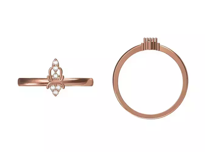 Wedding Engagement Women Ring STL JCD Details