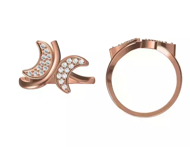 Wedding Engagement Women Ring STL JCD Details