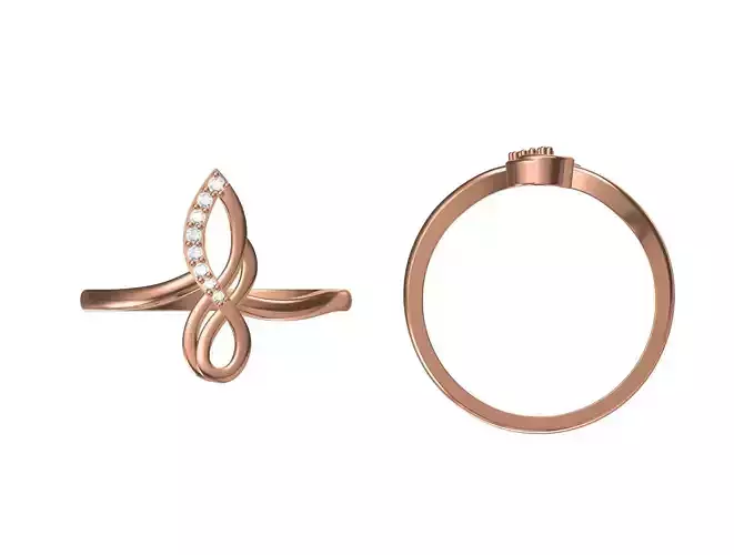 Wedding Engagement Women Ring STL JCD Details