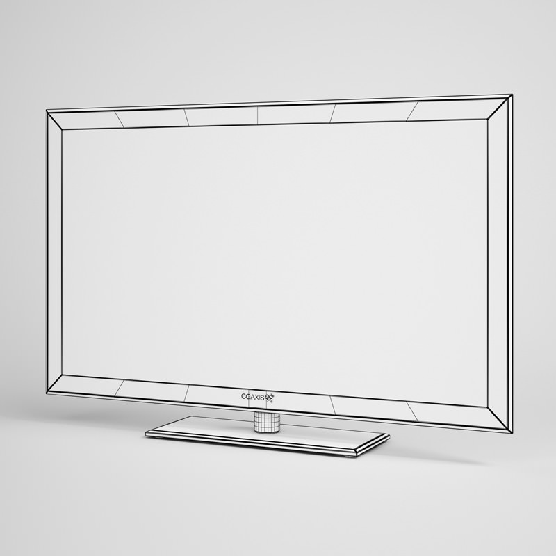 TV Flatscreen 02 3D model_2