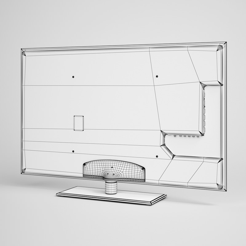 TV Flatscreen 02 3D model_1