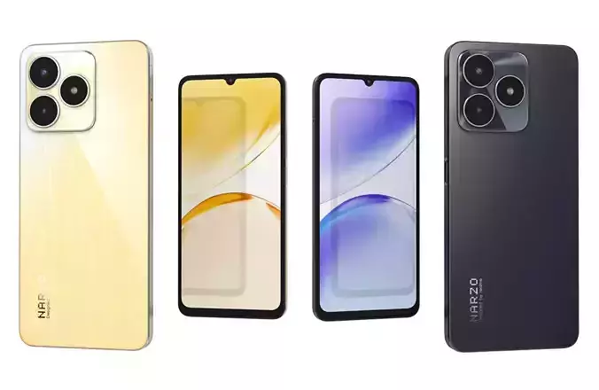 Realme Narzo N53 Black And Yellow