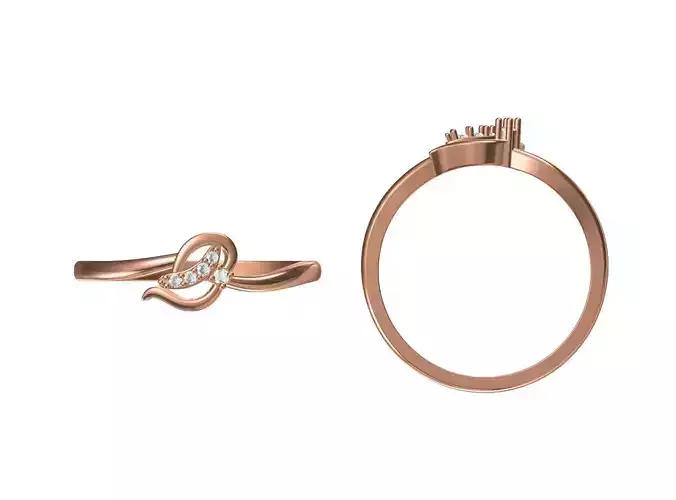 Wedding Engagement Women Ring STL JCD Details