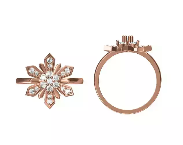 Wedding Engagement Women Ring STL JCD Details