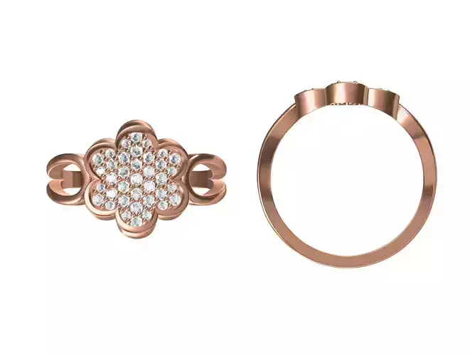 Wedding Engagement Women Ring STL JCD Details