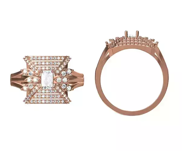 Wedding Engagement Women Ring STL JCD Details