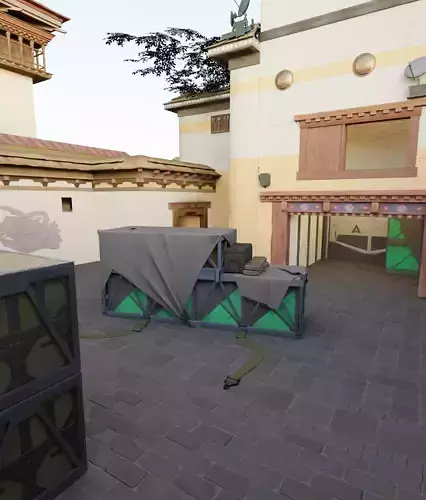 Valorant Map Haven Site A and B Map