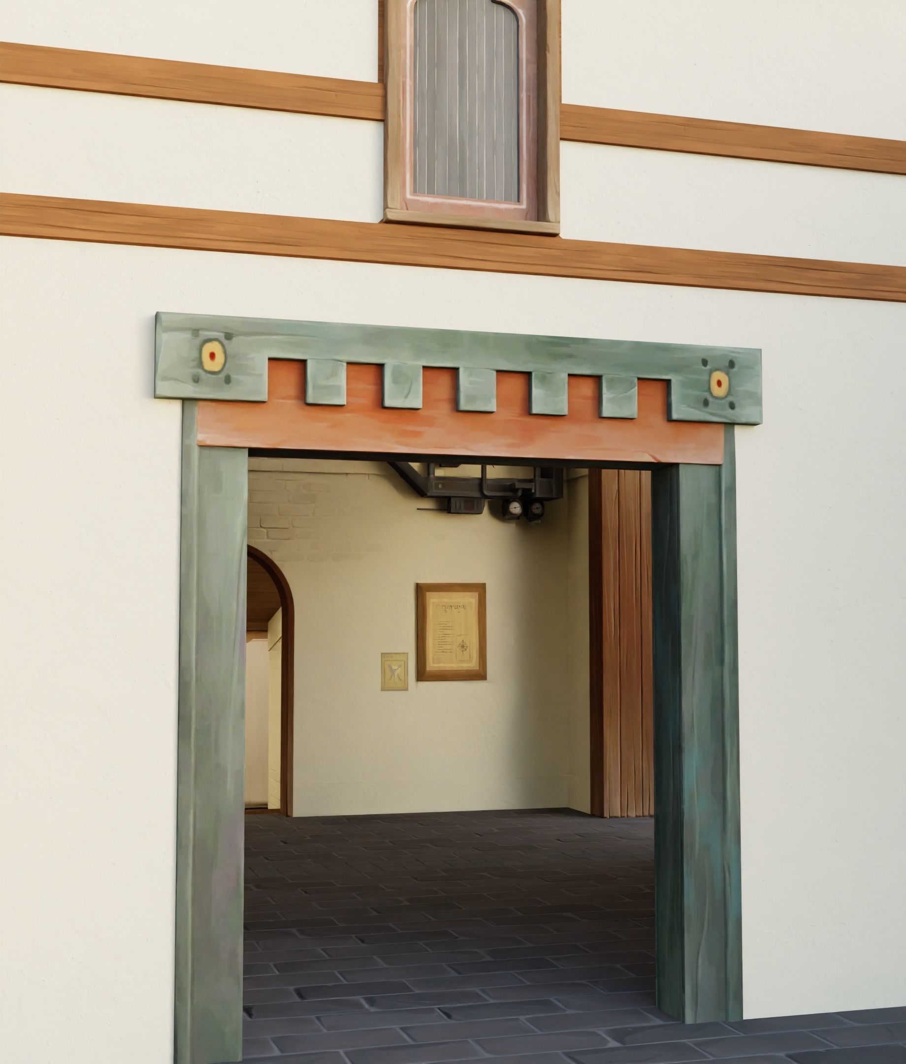 Valorant Map Haven Site A and B Map Low-poly 3D model_25