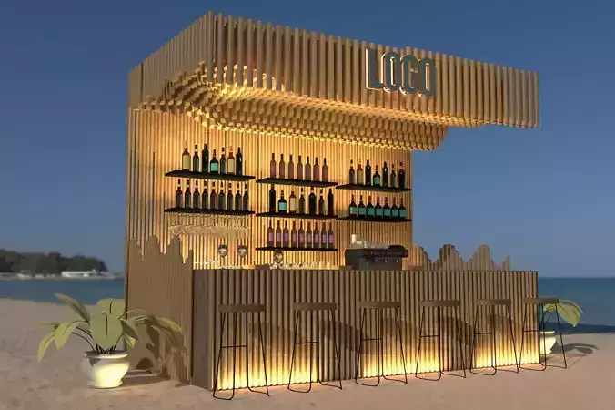 Beach Bar 3D model