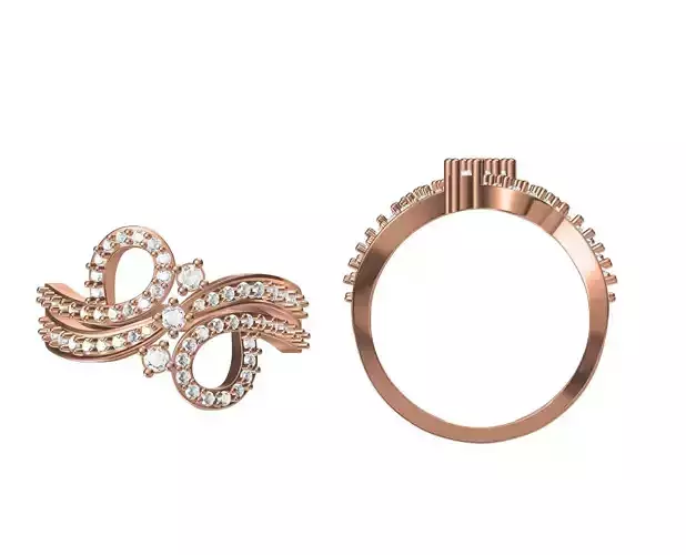 Wedding Engagement Women Ring STL JCD Details