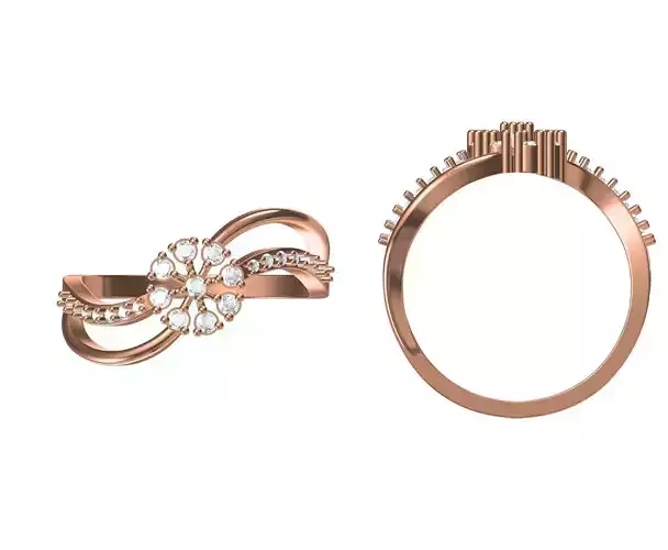 Wedding Engagement Women Ring STL JCD Details