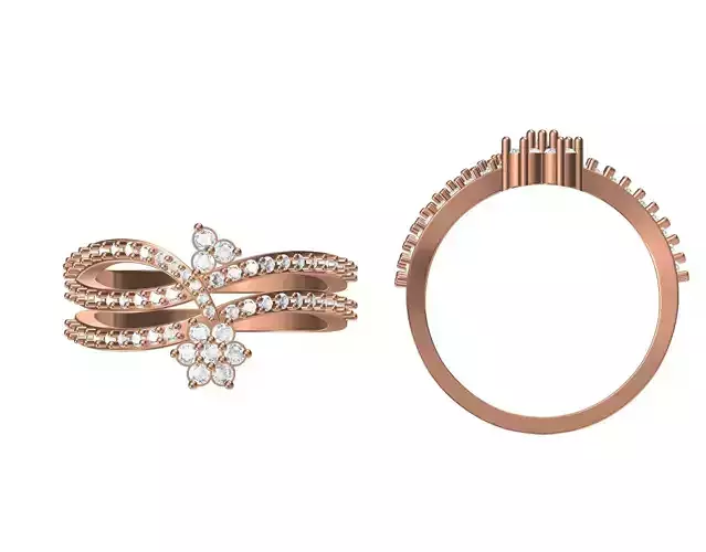 Wedding Engagement Women Ring STL JCD Details