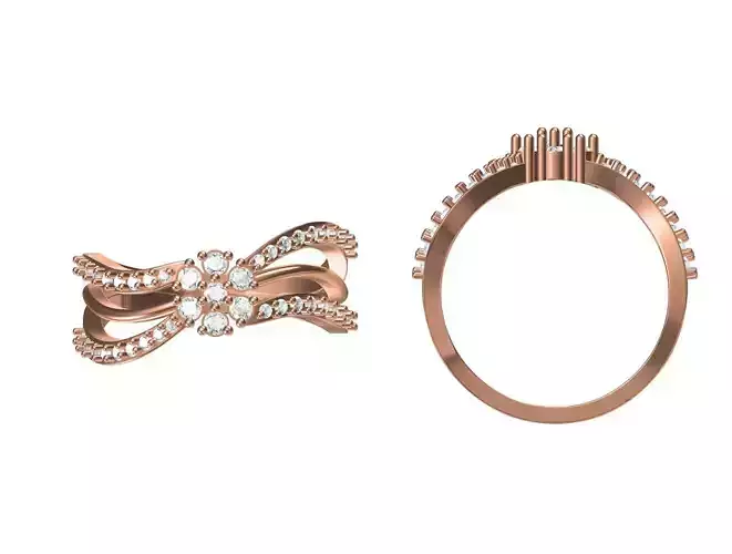 Wedding Engagement Women Ring STL JCD Details