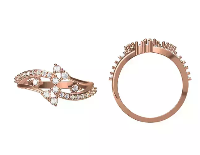 Wedding Engagement Women Ring STL JCD Details