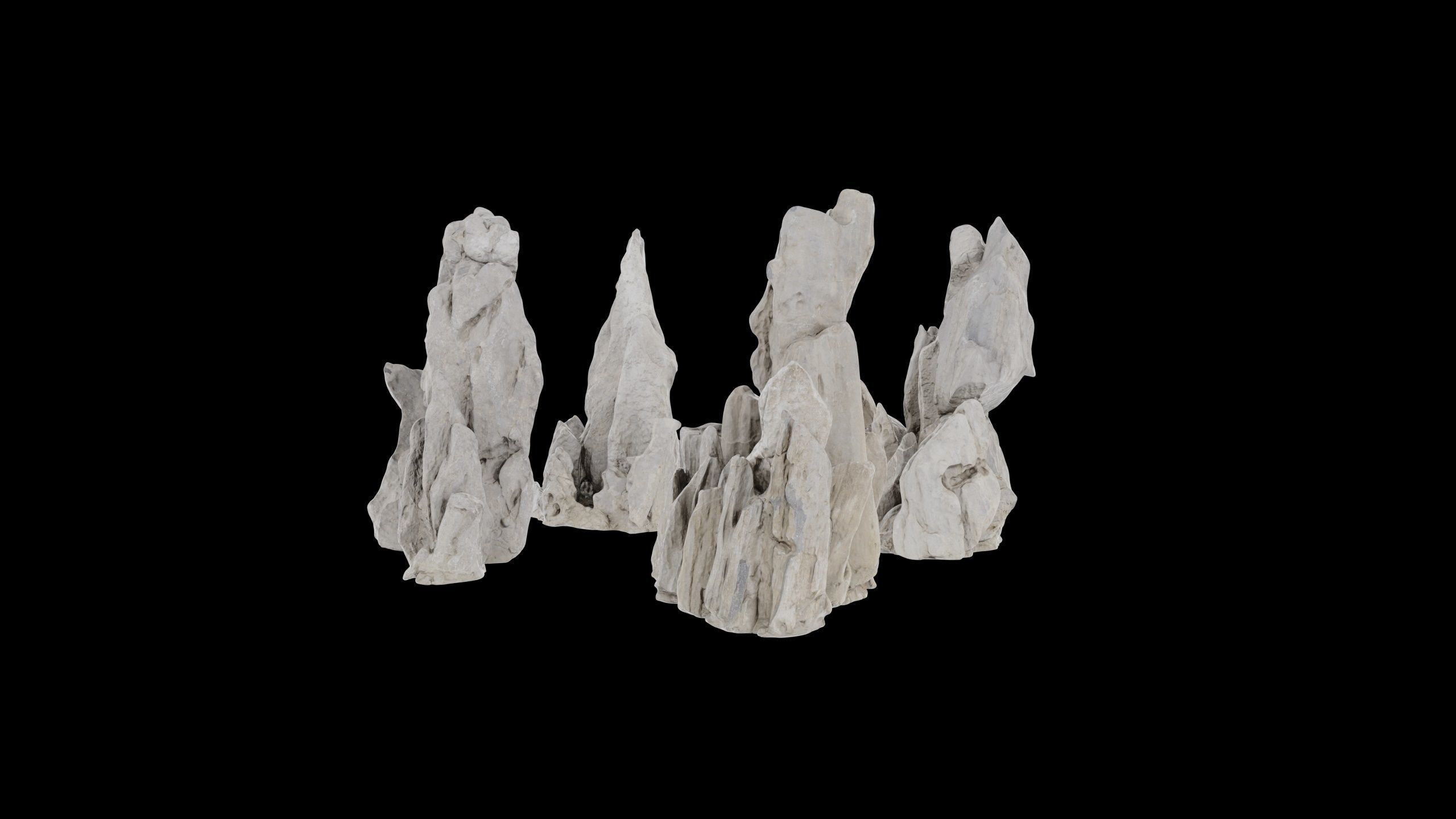 SPIKY ROCKS Low-poly 3D model_6