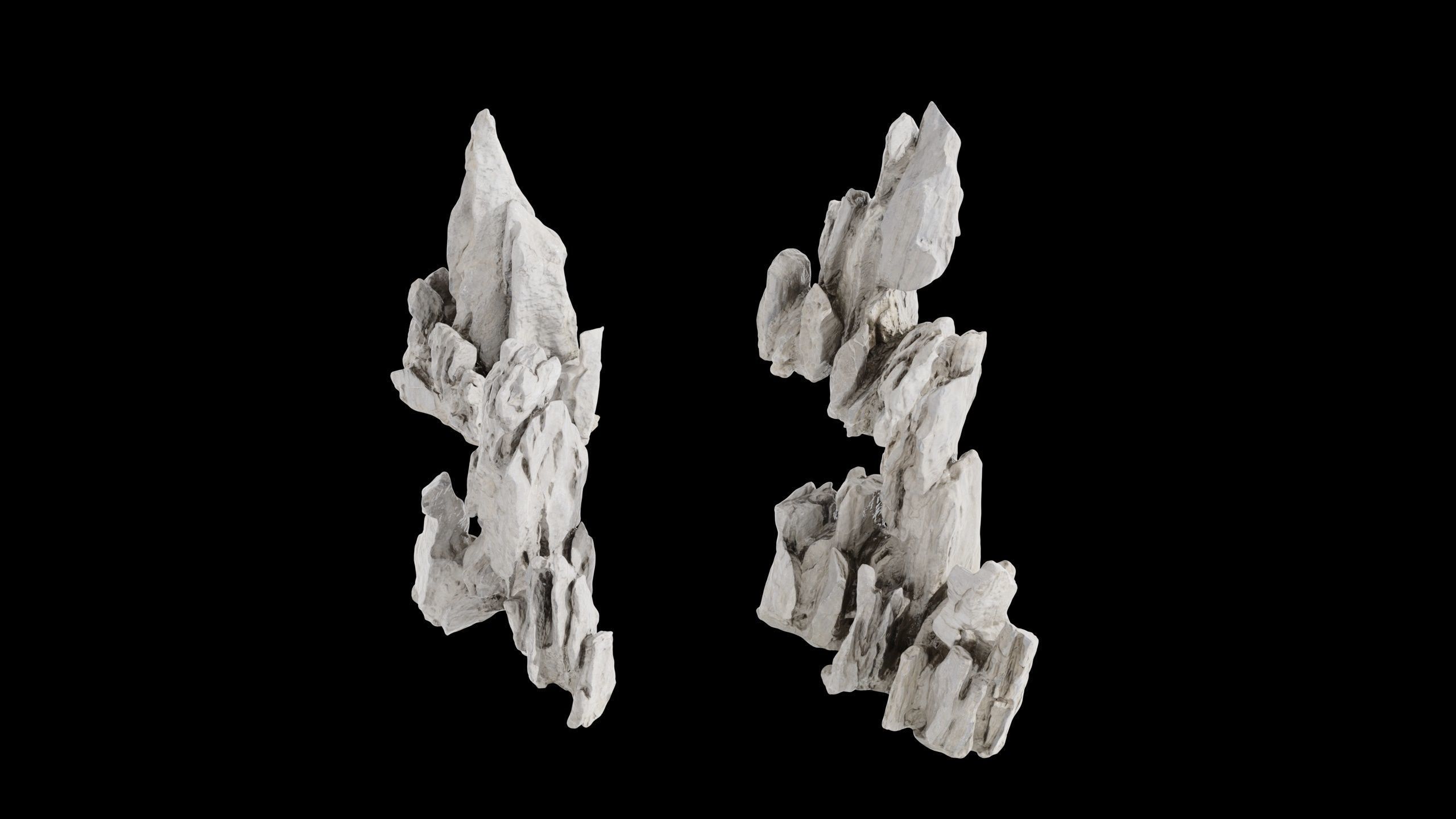 SPIKY ROCKS Low-poly 3D model_3