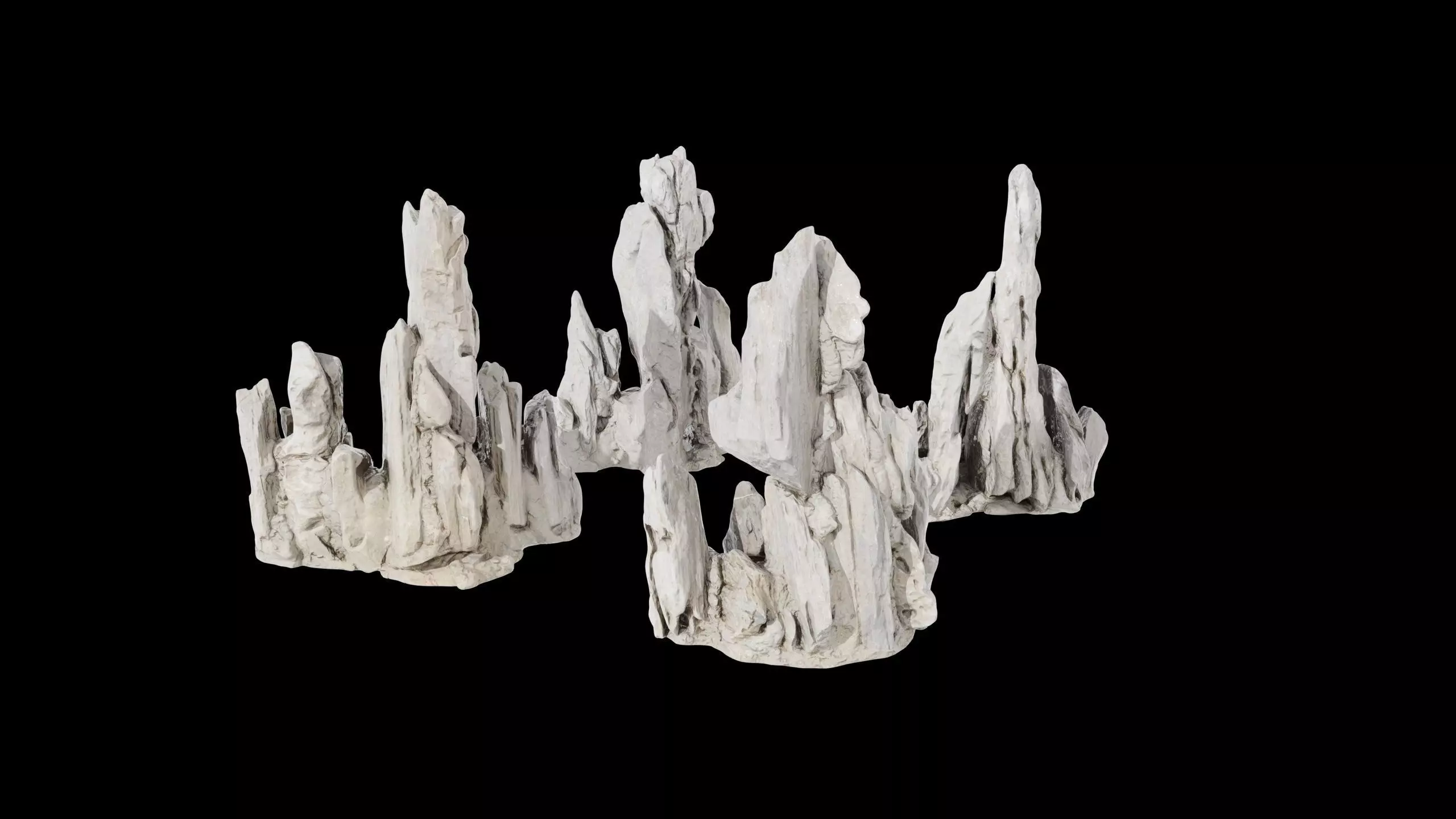 SPIKY ROCKS Low-poly 3D model_0