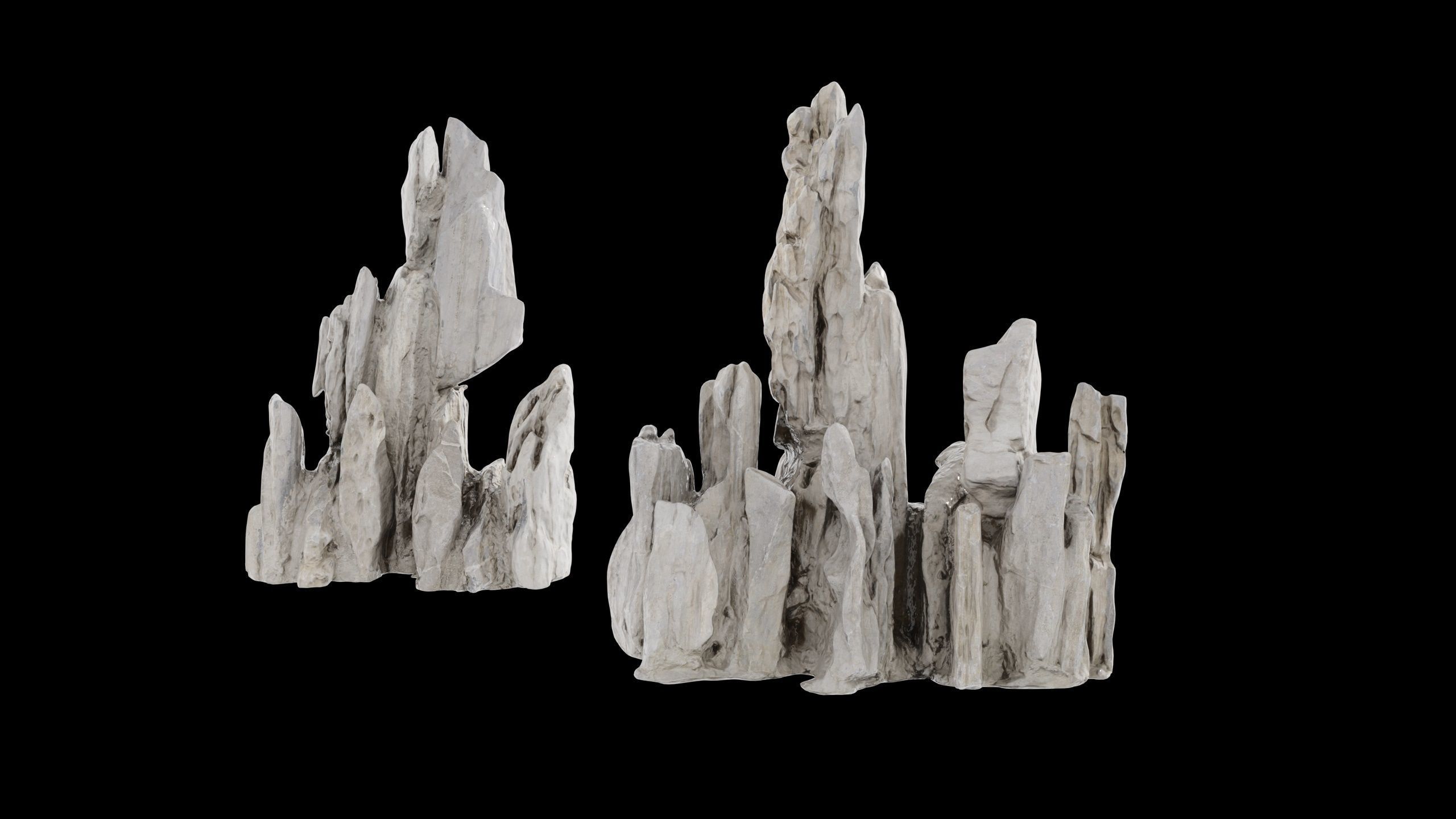 SPIKY ROCKS Low-poly 3D model_2