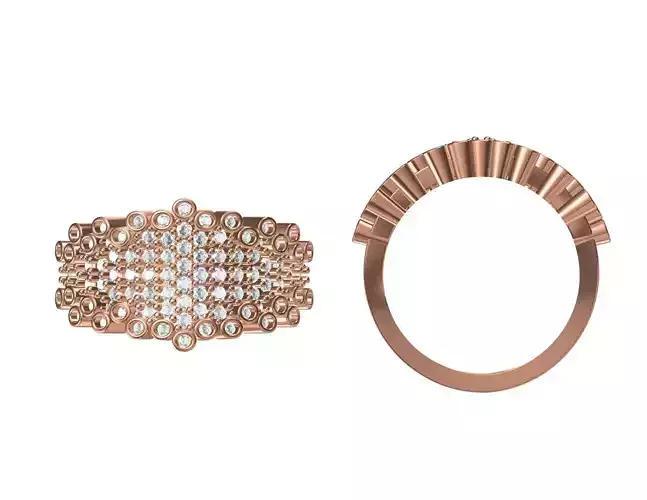 Wedding Engagement Women Ring STL JCD Details