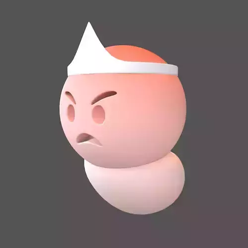 Angry Face Ghost v1 001