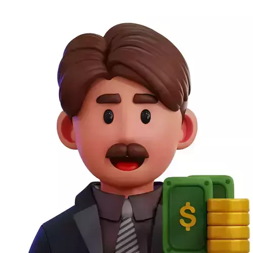 Financial Consultant Avatar 3D Icon