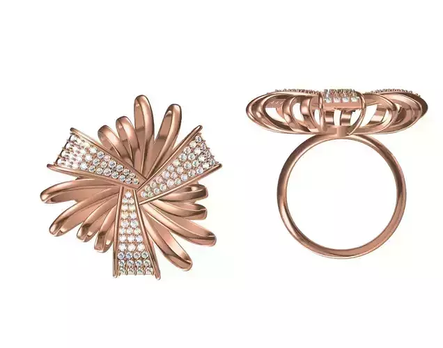 Wedding Engagement Women Ring STL JCD Details